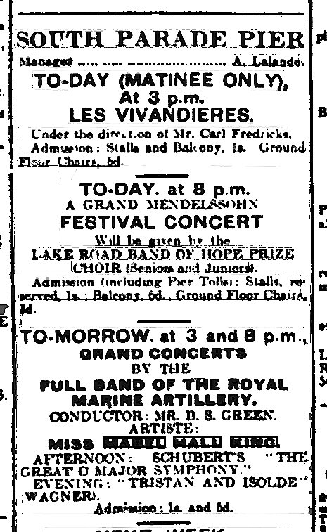 Saturday 29 October 1910